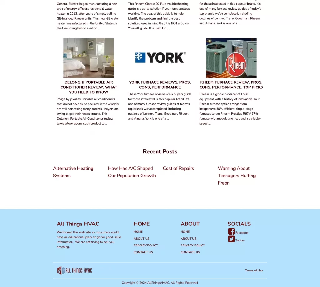 Portfolio of Projects