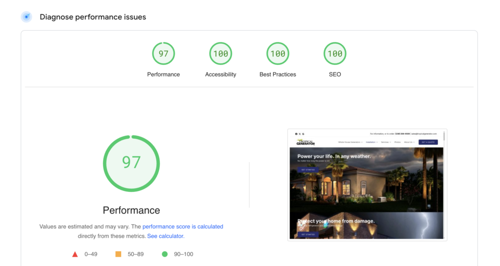 Screenshot 2024-11-08 at 21.13.55 Google Page Speed results 90+